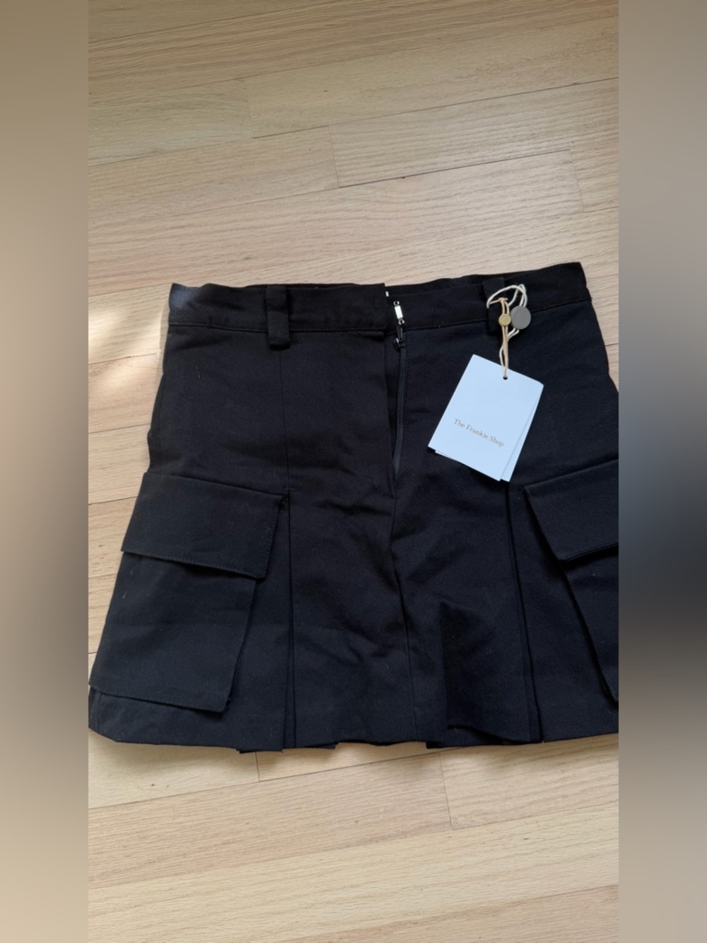 The frankie shop Black Women's Cargo Pocket Mini Skirt